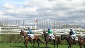 Courses hippiques à l'hippodrome 