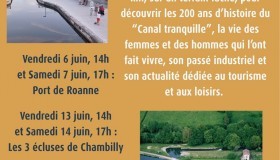Balade - visites commentée à la découverte du Canal de Roanne à Digoin