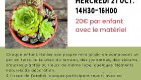 Atelier "Mon mini jardin en pot"