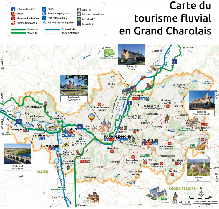 Carte du tourisme fluvial - LGC