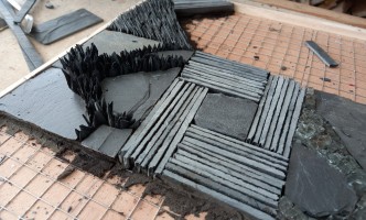 Mosaïque d'ardoise