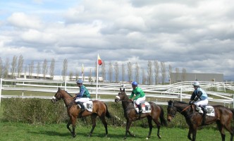 Courses hippiques à l'hippodrome 