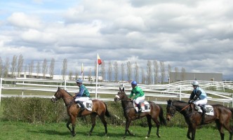 Courses hippiques à l'hippodrome 