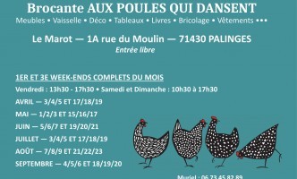 Déballage Brocante "Aux poules qui dansent"