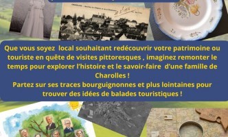 Découvrez votre future balade touristique en explorant les archives d'une famille de Charolles !