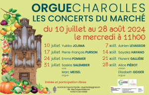 ORGUE CHAROLLES - Concerts du Marché