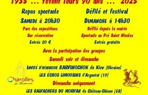 FESTIVAL DE FOLKLORE - LES GAS DU TSAROLLAIS FETENT LEURS 90 ANS