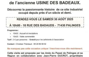 Visite exceptionnelle de l'ancienne usine des BADEAUX
