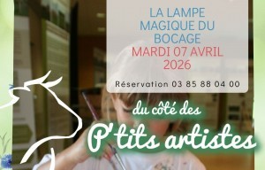 Atelier artistique : la lampe magique du bocage