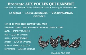 Déballage Brocante "Aux poules qui dansent"