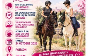 Randonnée équestre Octobre rose