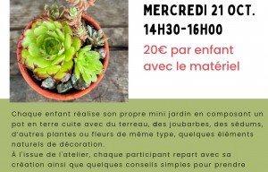 Atelier "Mon mini jardin en pot"