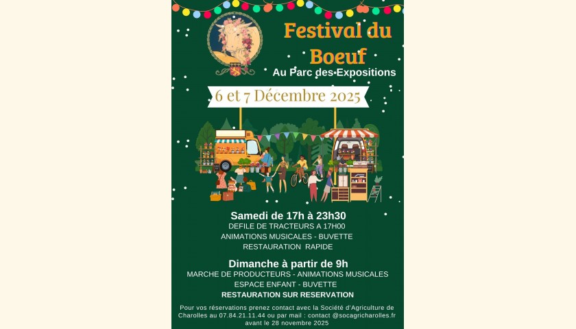 © AFFICHE FESTIVAL DU BOEUF 2025